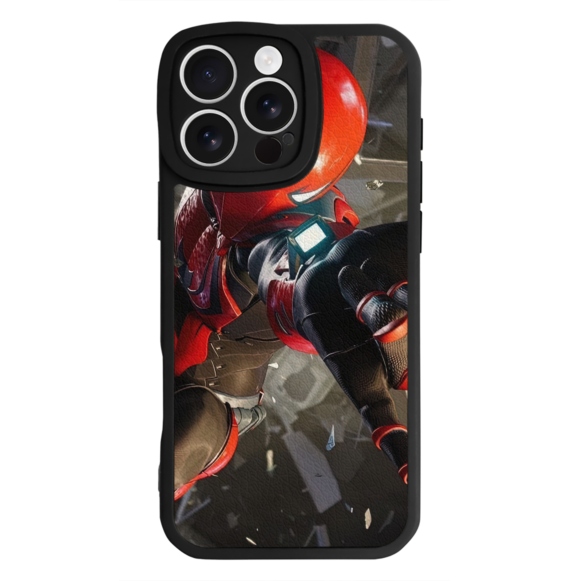 Spider Man スパイダーマン 【iPhone 16シリーズ対応】シリコンスマホケース（レザー調） 材質：シリコン